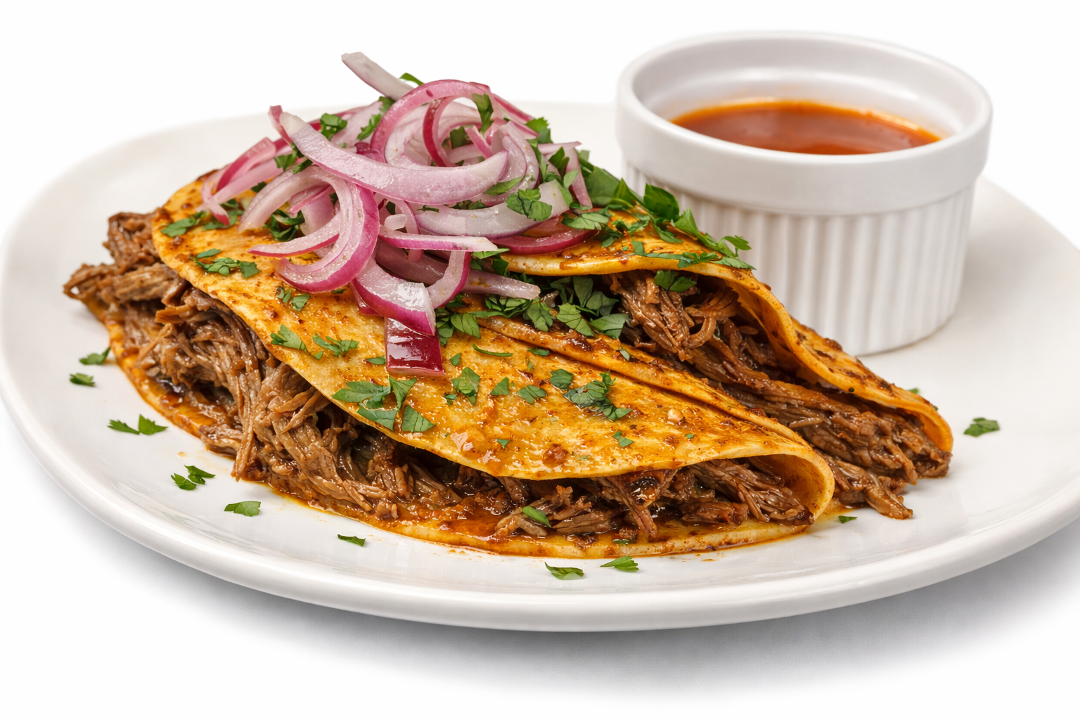 BIRRIA TACOS.