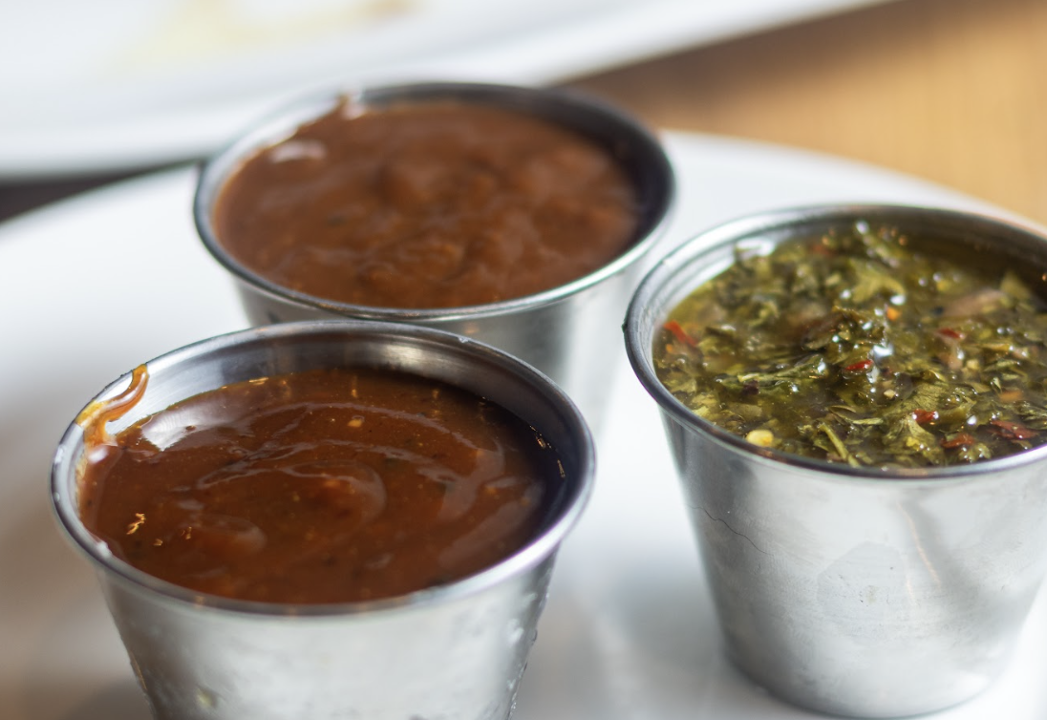 Steak sauce sampler.