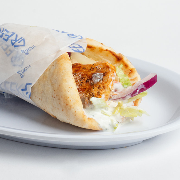 Chicken Souvlaki Pita.