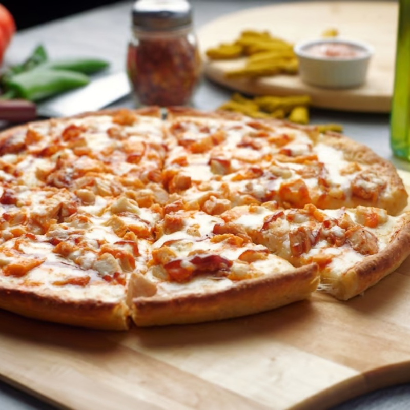 Deep Pan Three Idiots Pizza.
