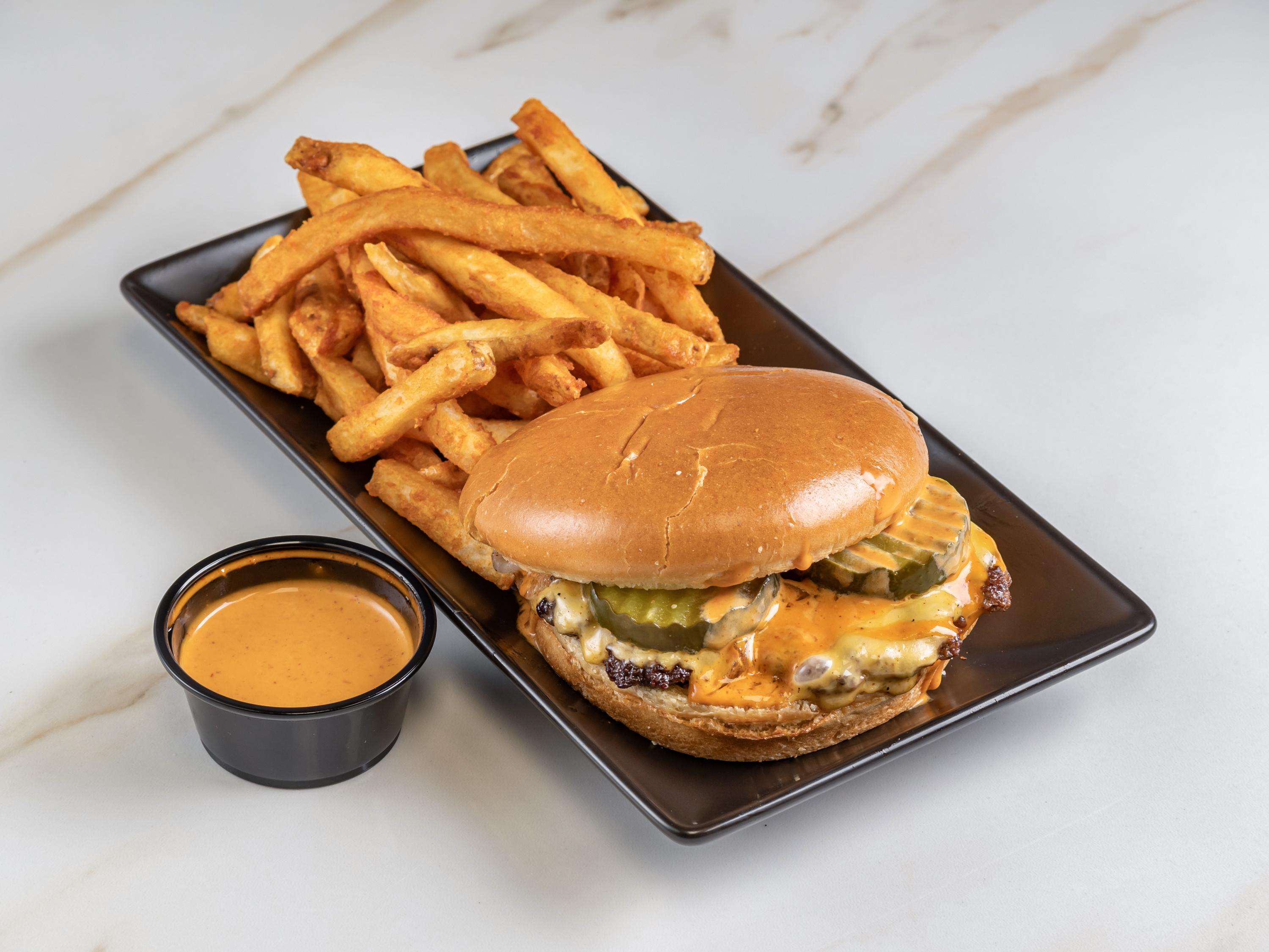Smash Burger With Fries.