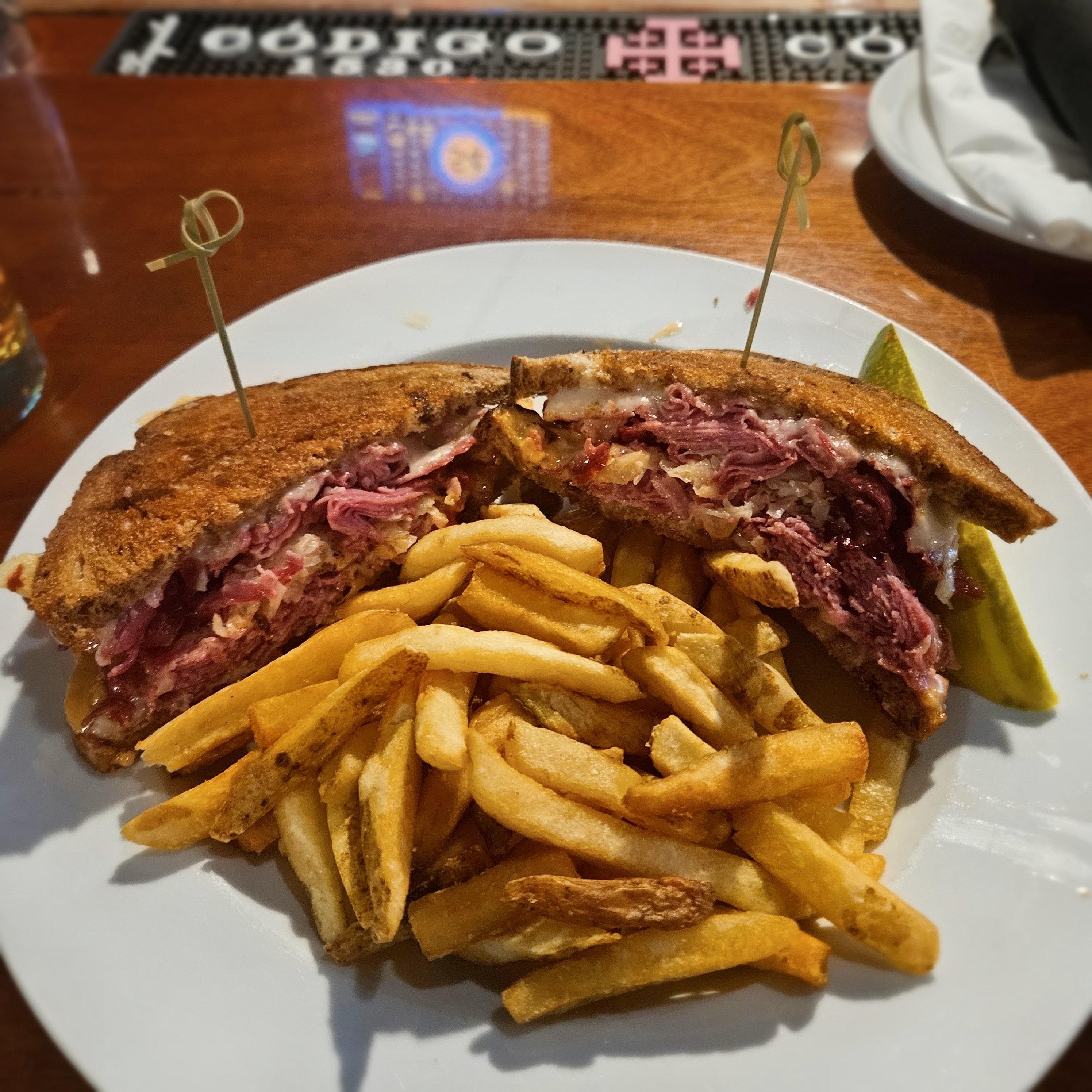 Half Pound Reuben.