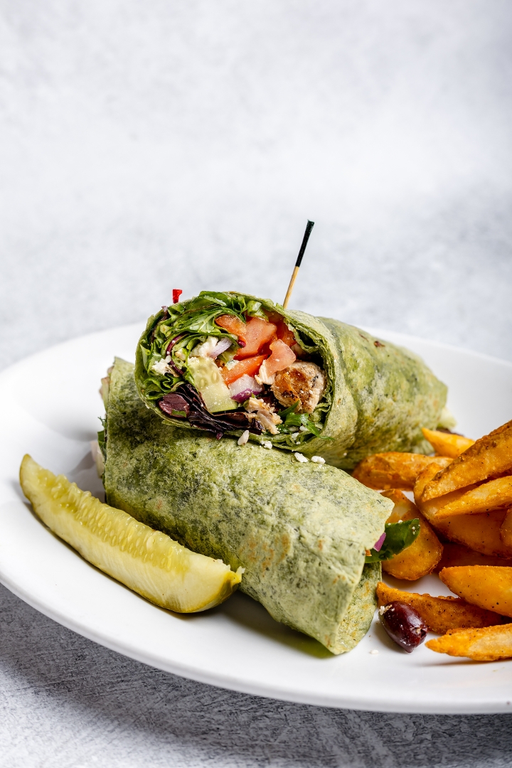 Chicken Greek Wrap.