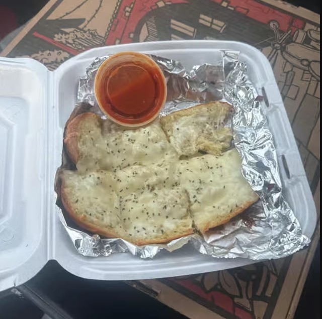 Cheese garlic bread.
