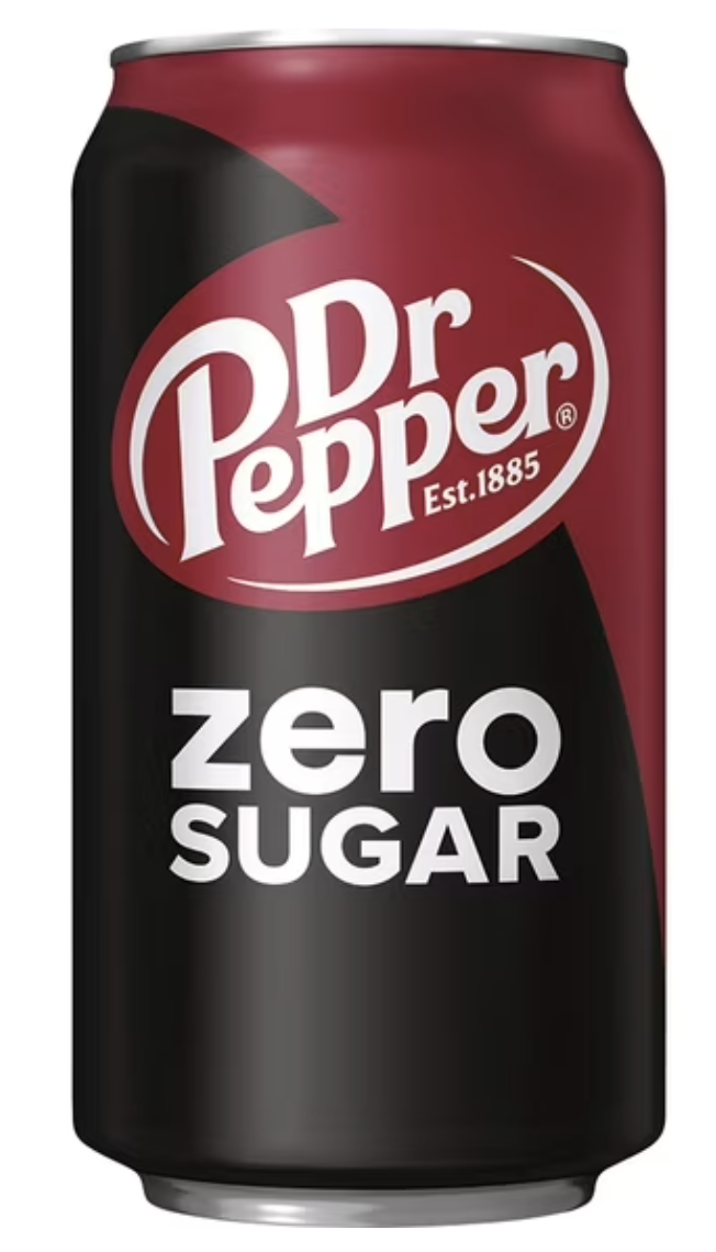 Dr. Pepper Zero Sugar Can.