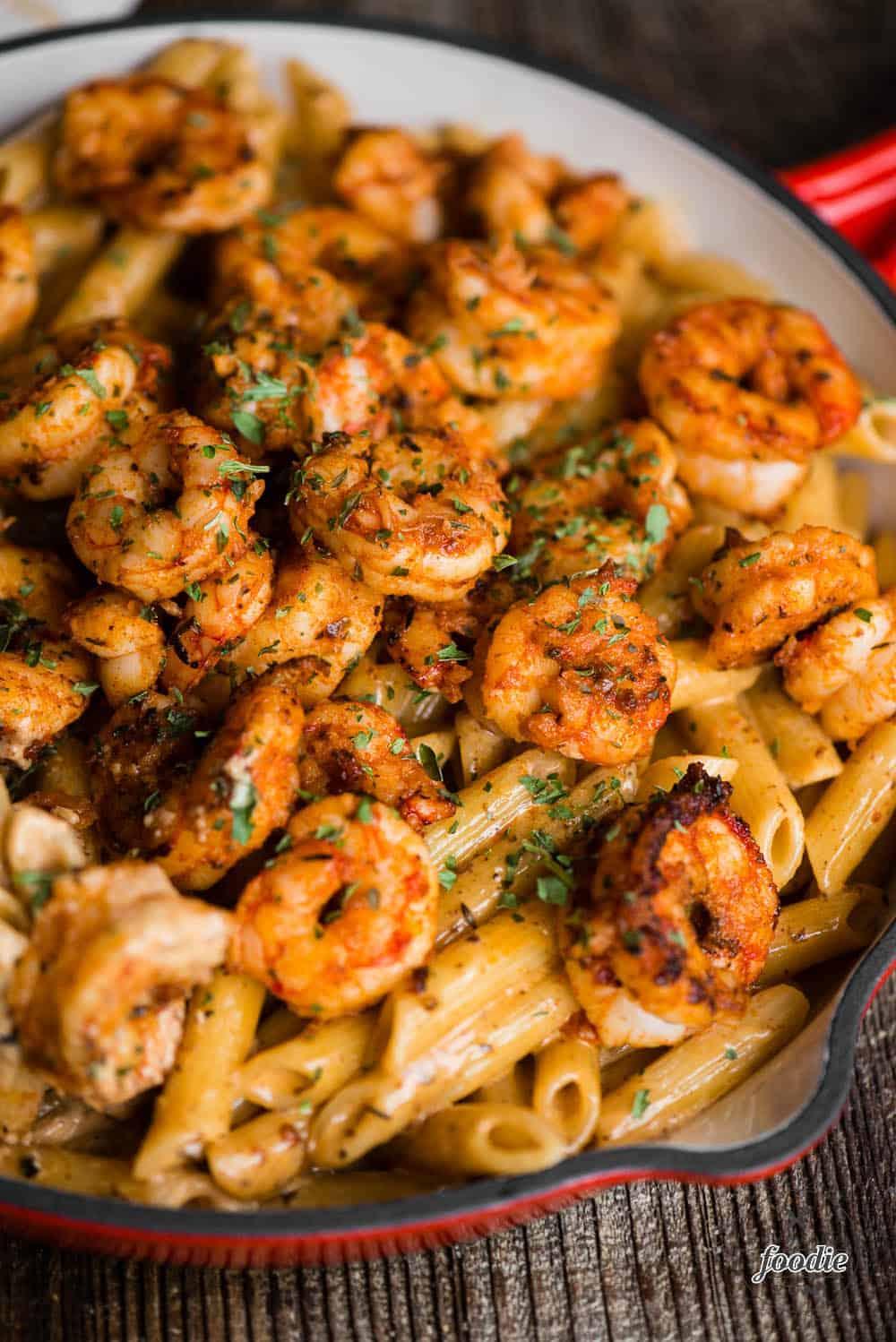 Cajun Shrimp Pasta.