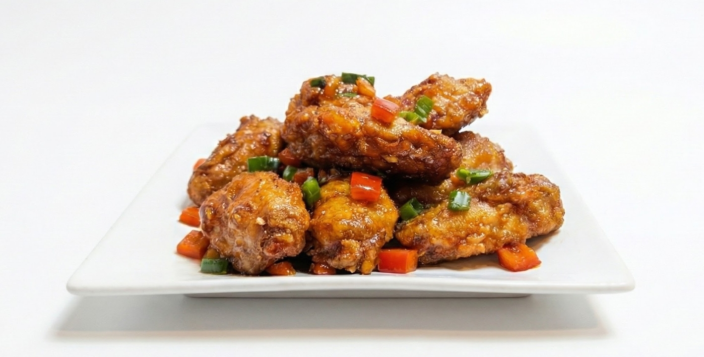 GP Dry Fried Sticky Chicken Wings.