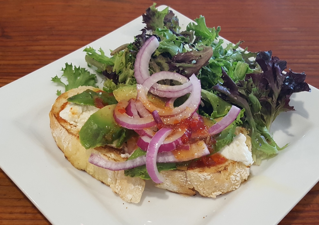 Avocado Bruschetta.