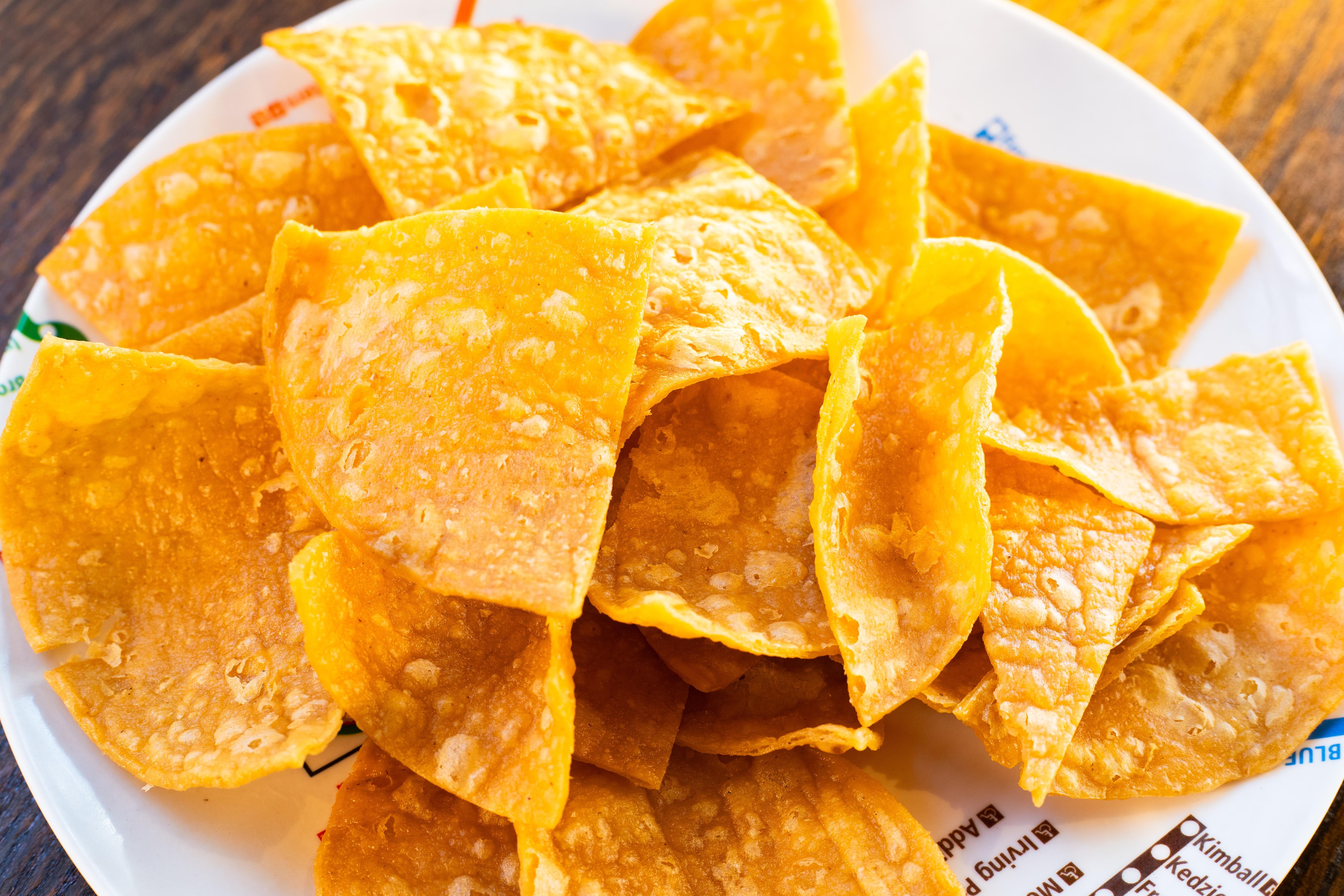 Hand Cut Tortillas Chips Bag.