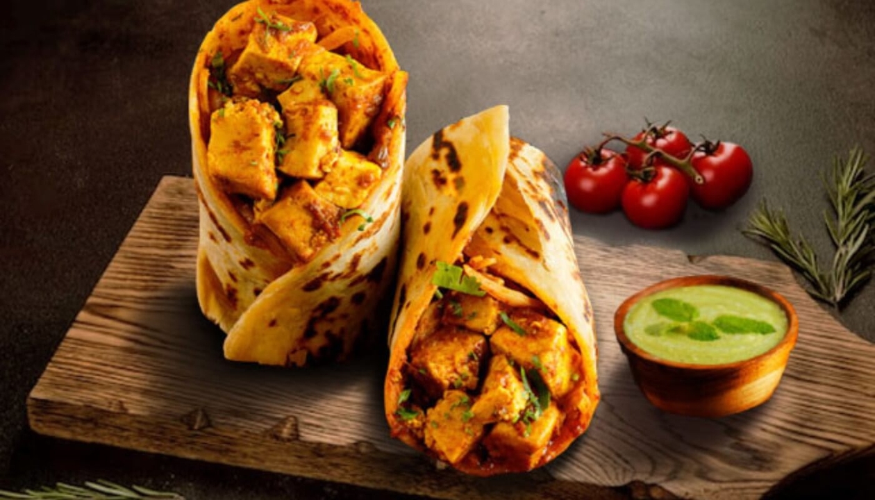 Lehsooni Paneer Tikka Wrap (Mild).