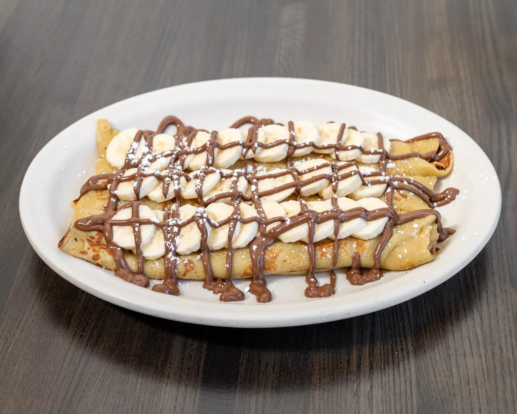 Nutella Banana Crepes.