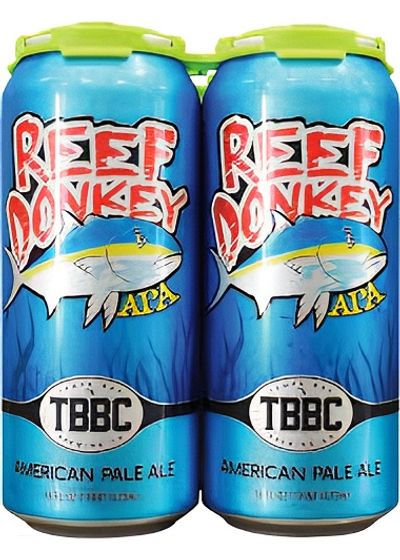 Tampa Bay Brewing Company Bay Brewing Reef Donkey APA Ale - Beer - 4x 16oz Cans.