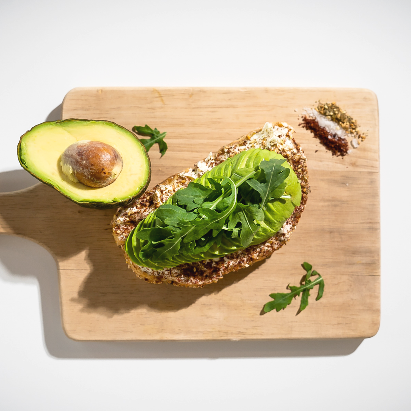 Tostada de avocado.