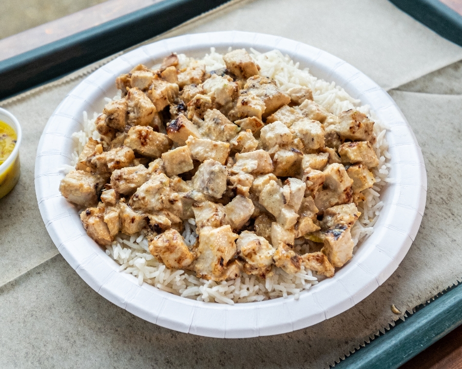 Coconut Chicken over Rice.