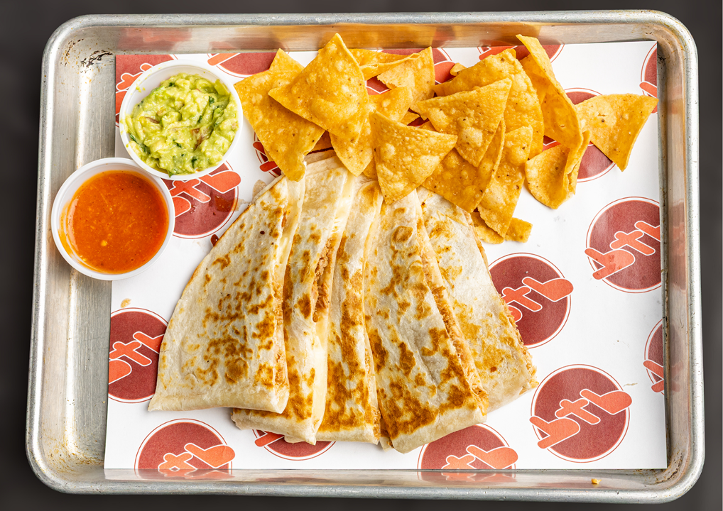 Shredded Chicken Quesadilla.