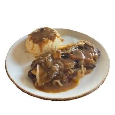 Hamburger Steak.