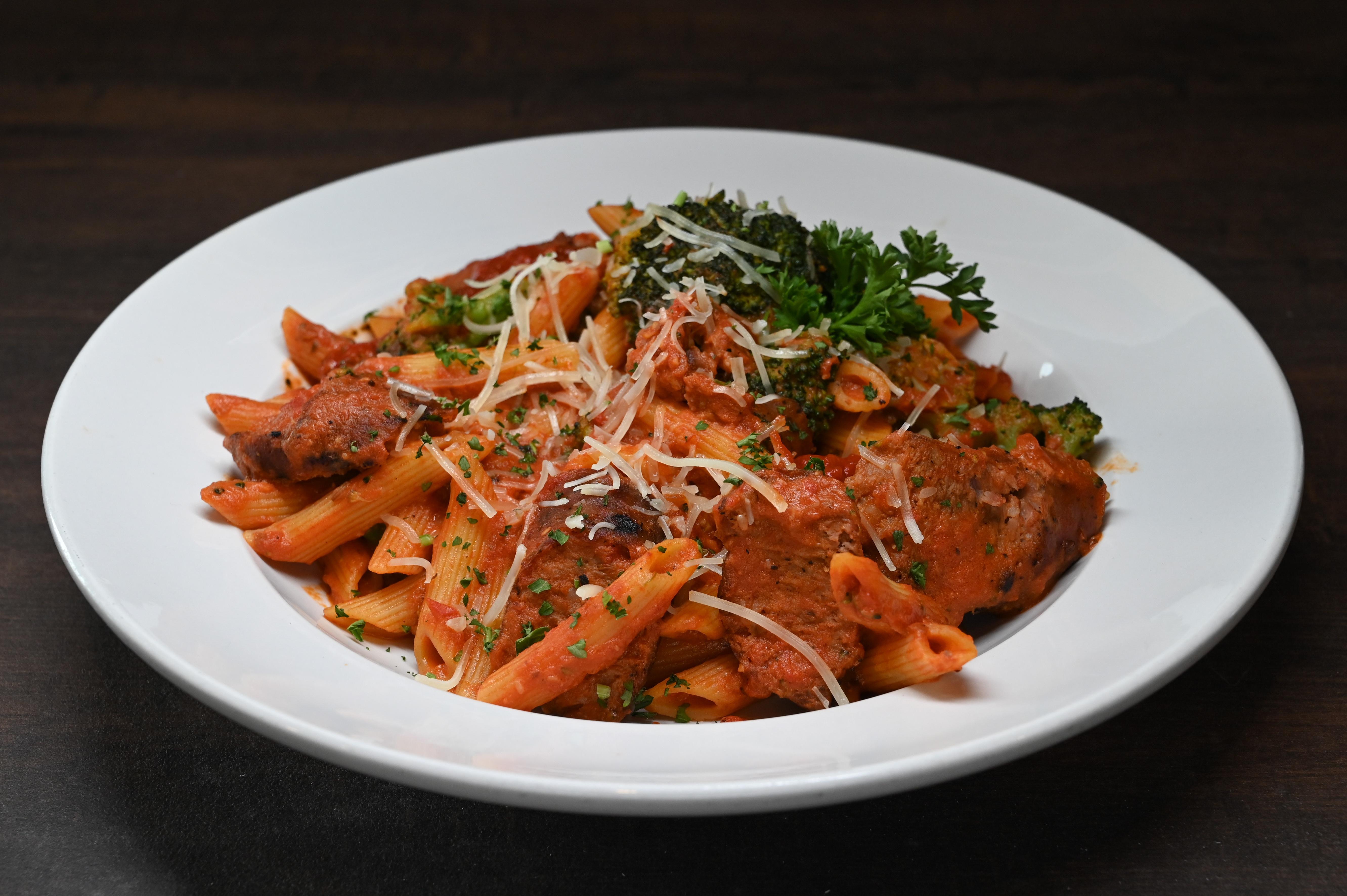 Penne & Italian Sausage.