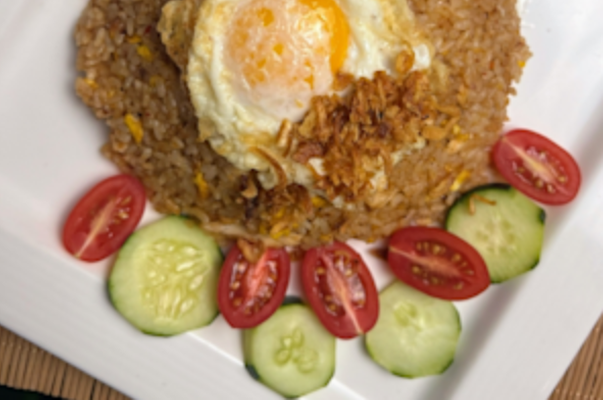 Japanese Fried Rice with Chicken.