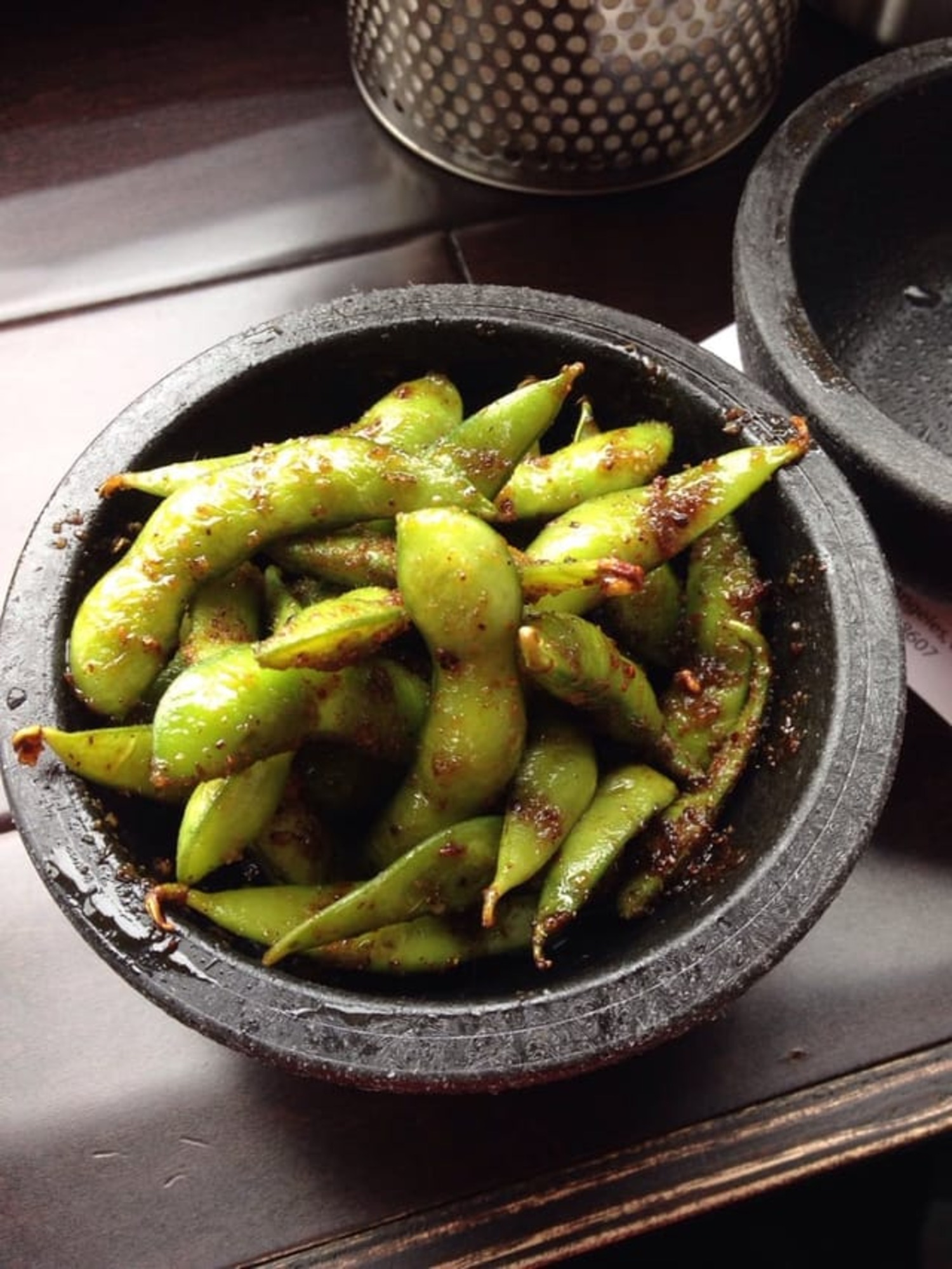 GARLIC EDAMAME.