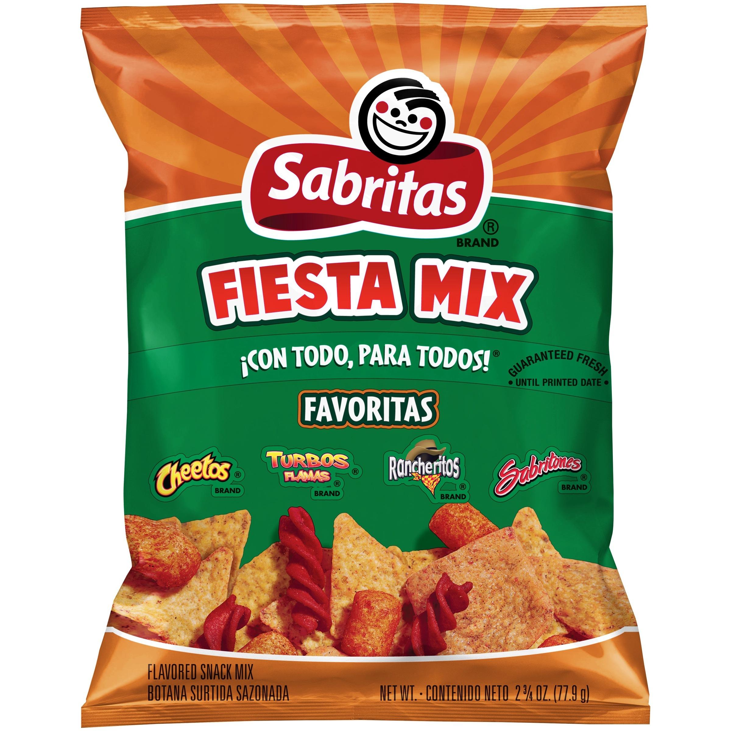 Sabritas Fiesta Snack Mix 2.75 Oz. Bag.