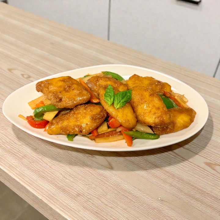 BATTERED BASIL COD.