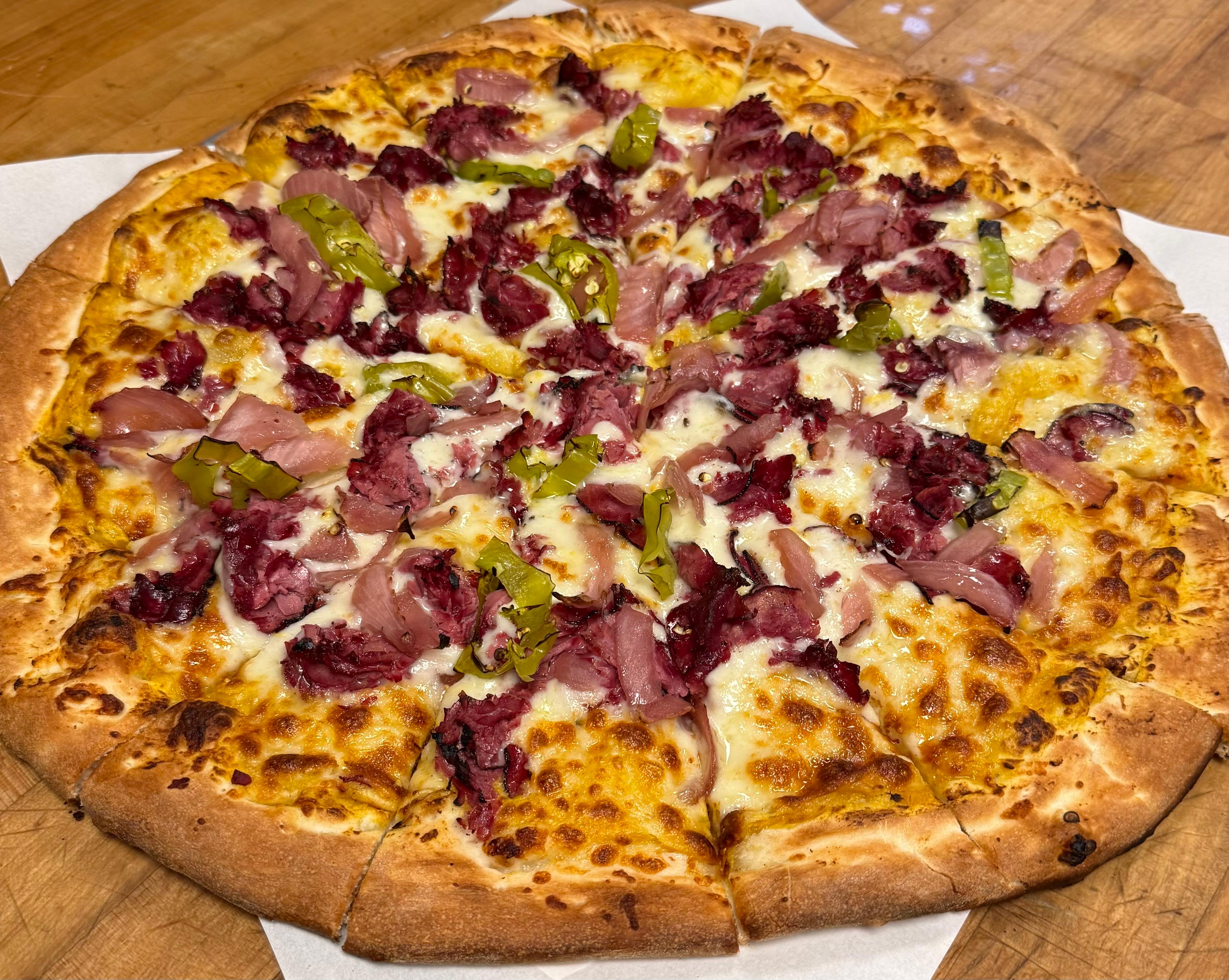 Pastrami Pizza.