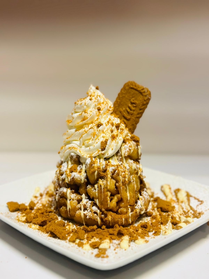 Biscoff Funnel Cake.