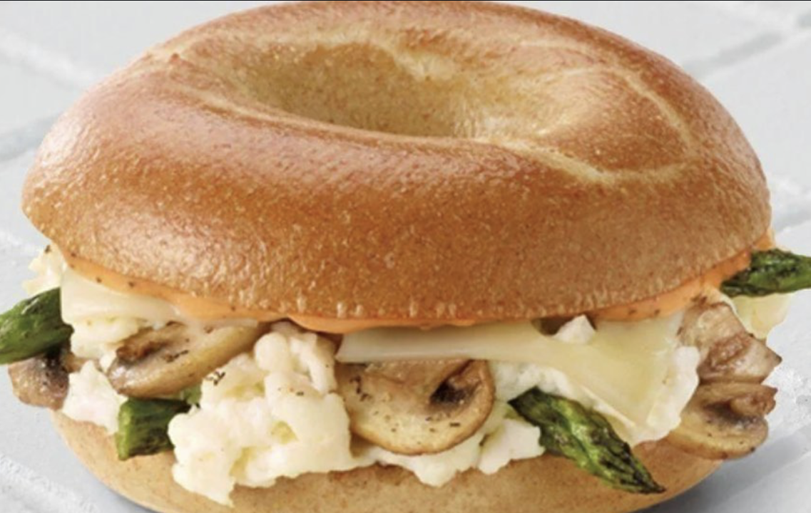 Asparagus Mushroom Egg White Sandwich.
