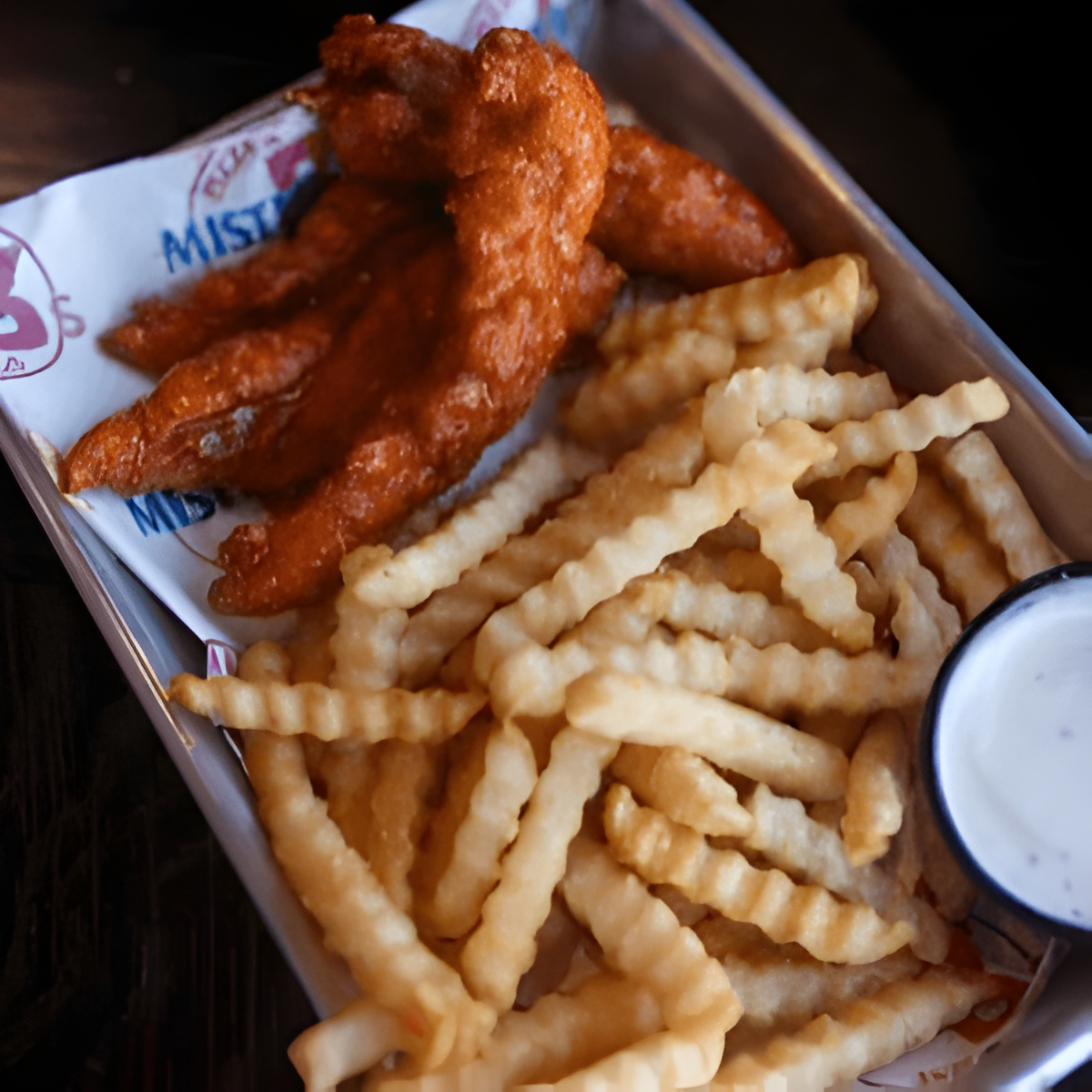 6 Buffalo Fingers & Fries.