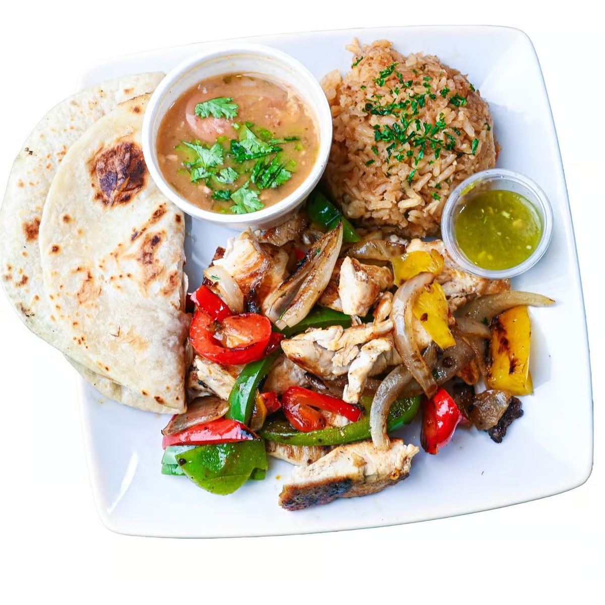 Chicken Fajita Plate.