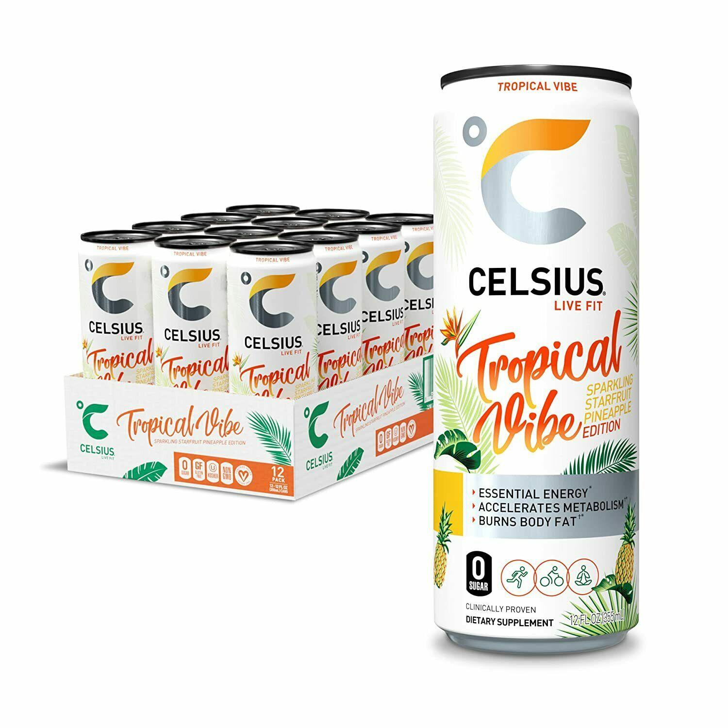CELSIUS Live Fit Sparkling Drink.