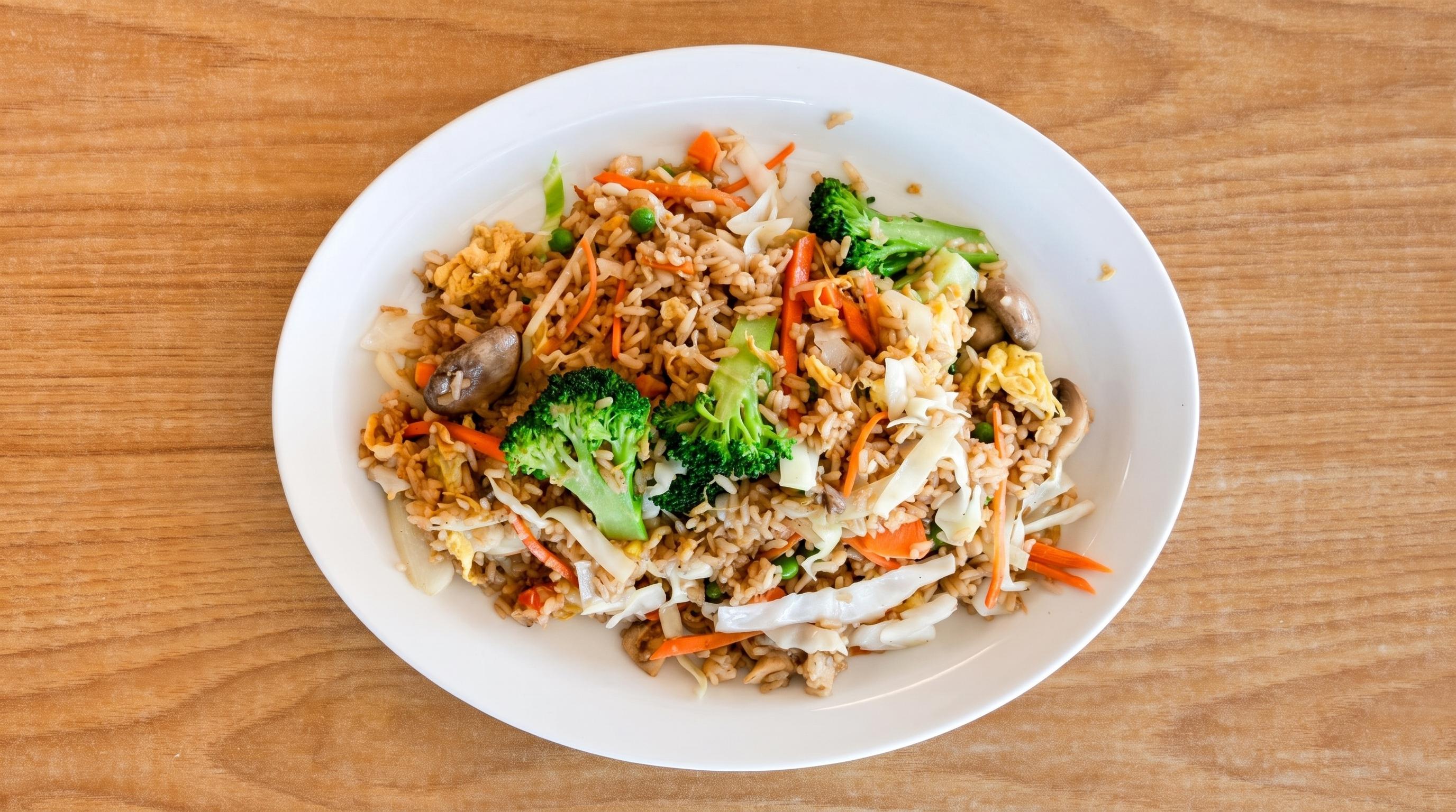 VEGETABLE FRIED RICE.