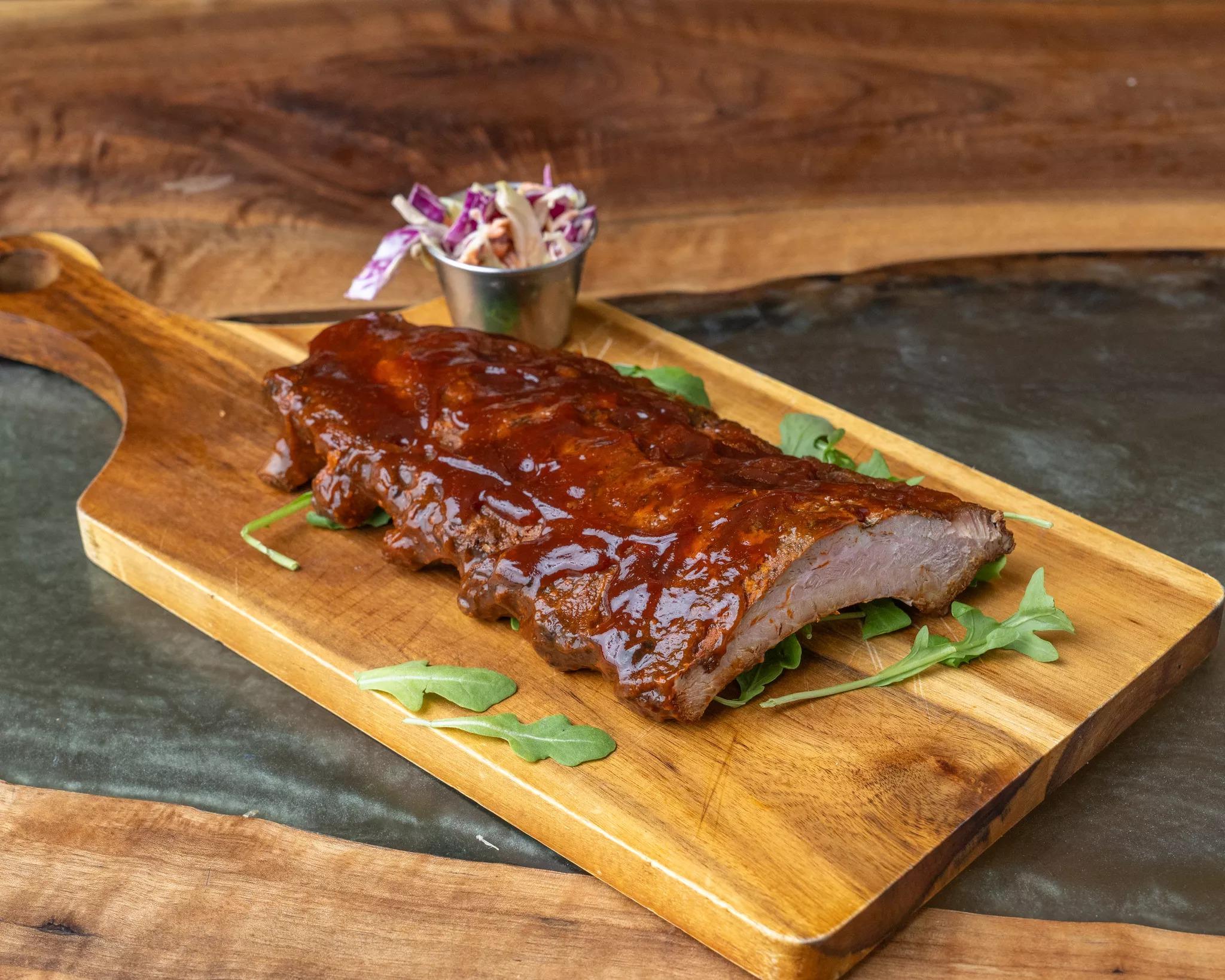 Slow Cooked BBQ Ribs.
