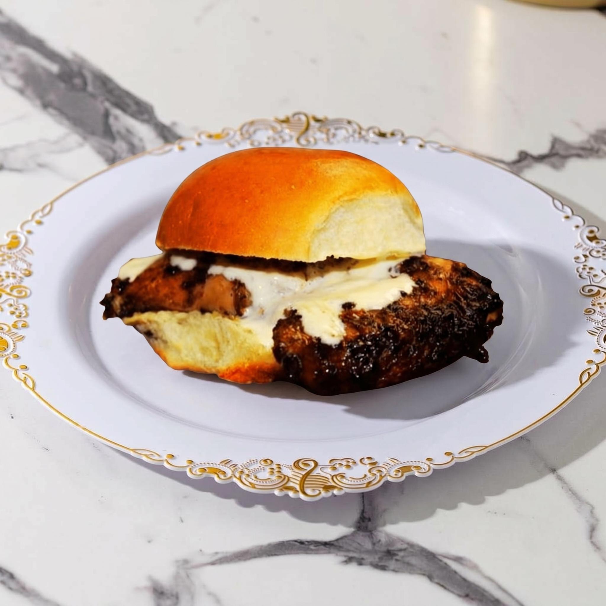 2 Jerk Chicken Sliders with Small Side.
