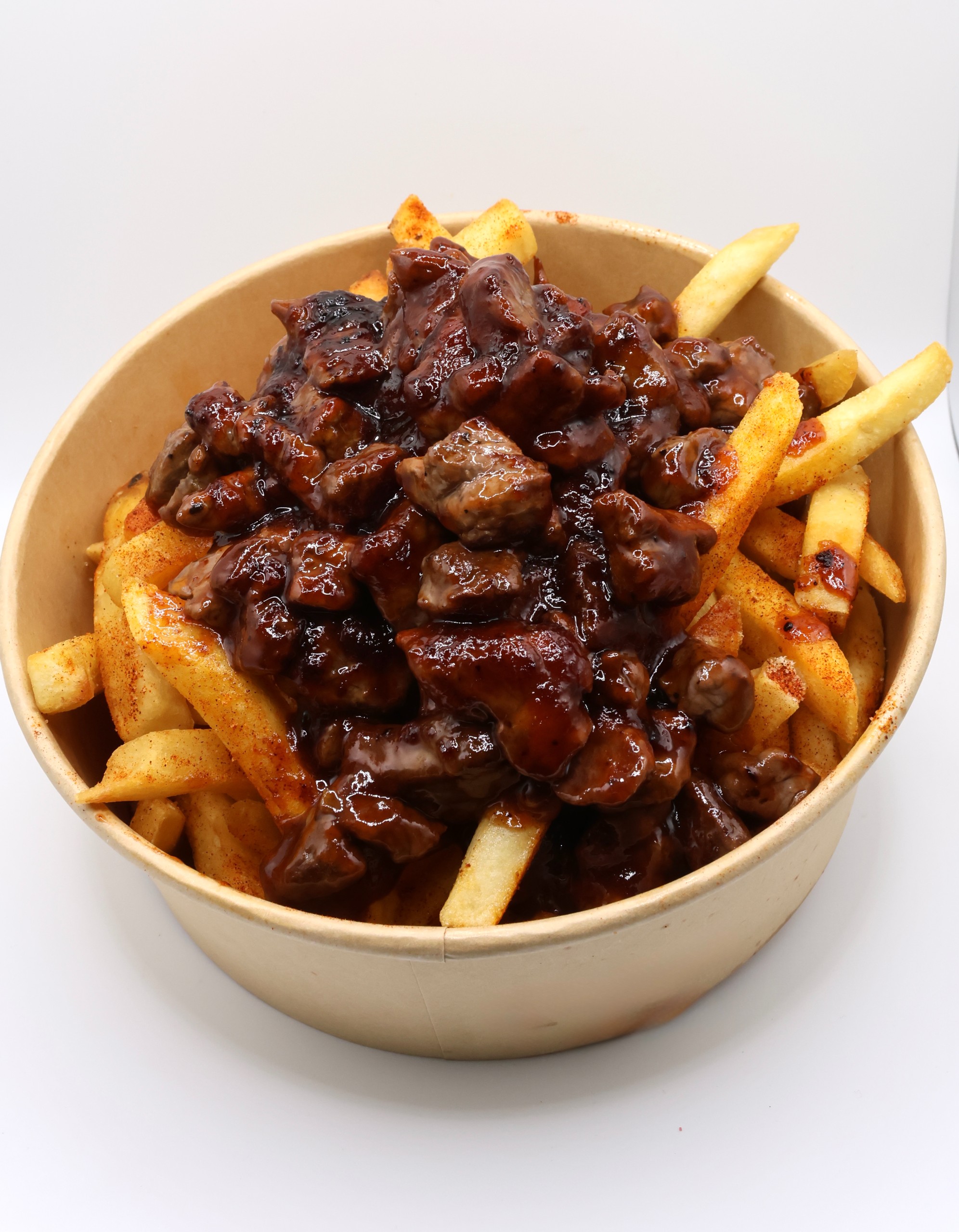 Mike's Steak Bites and Fries.