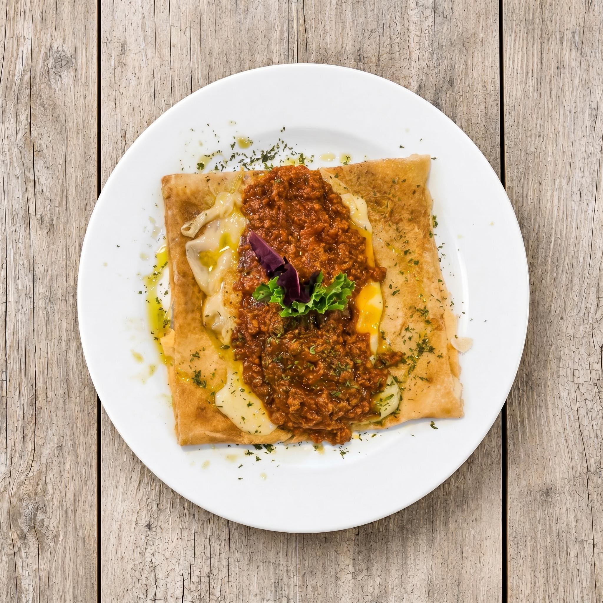 Lasagna Crepe.