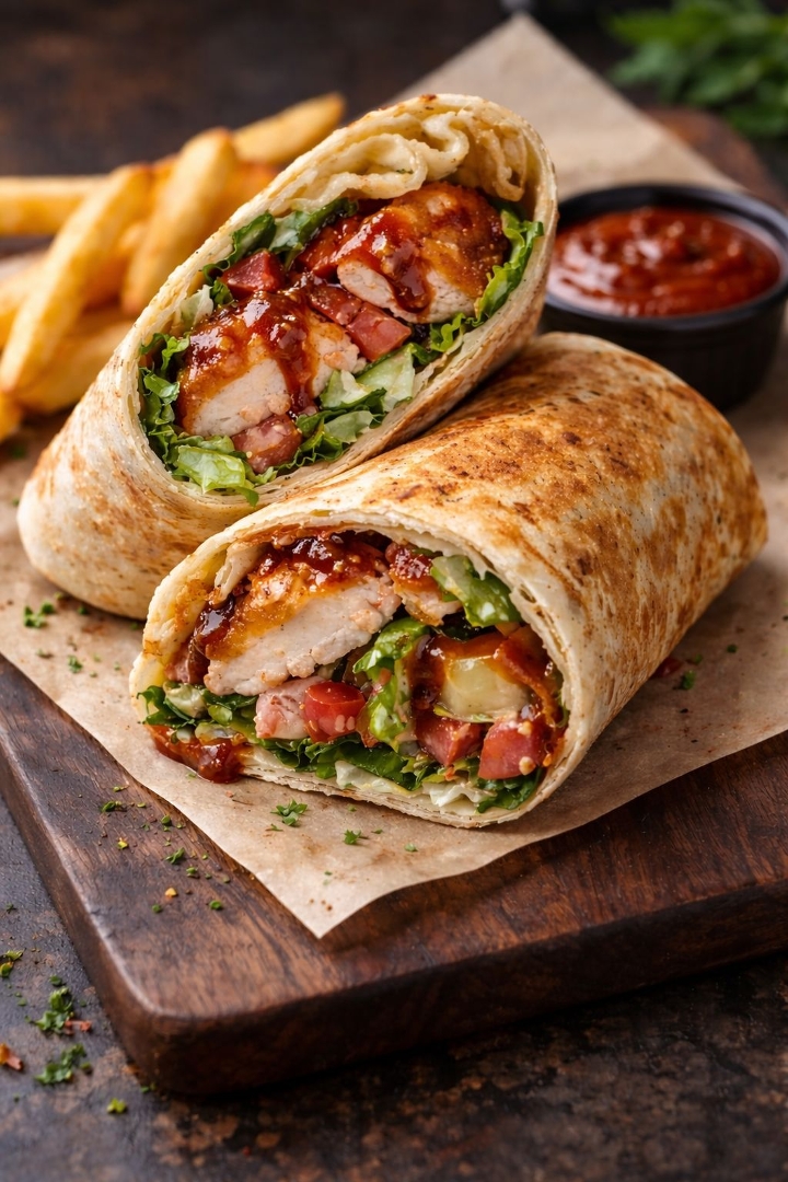 *NEW Spicy Crispy Chicken Wrap.