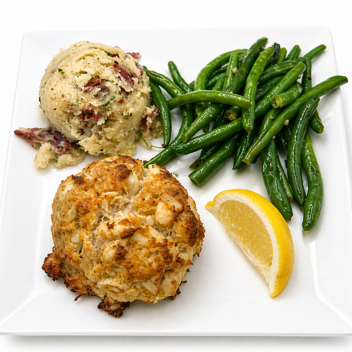 (1) Crab Cake.