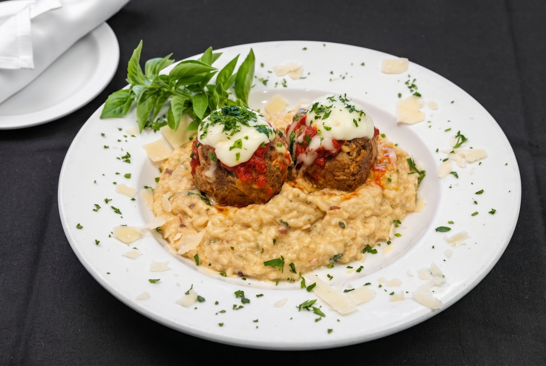 Meatball Risotto.