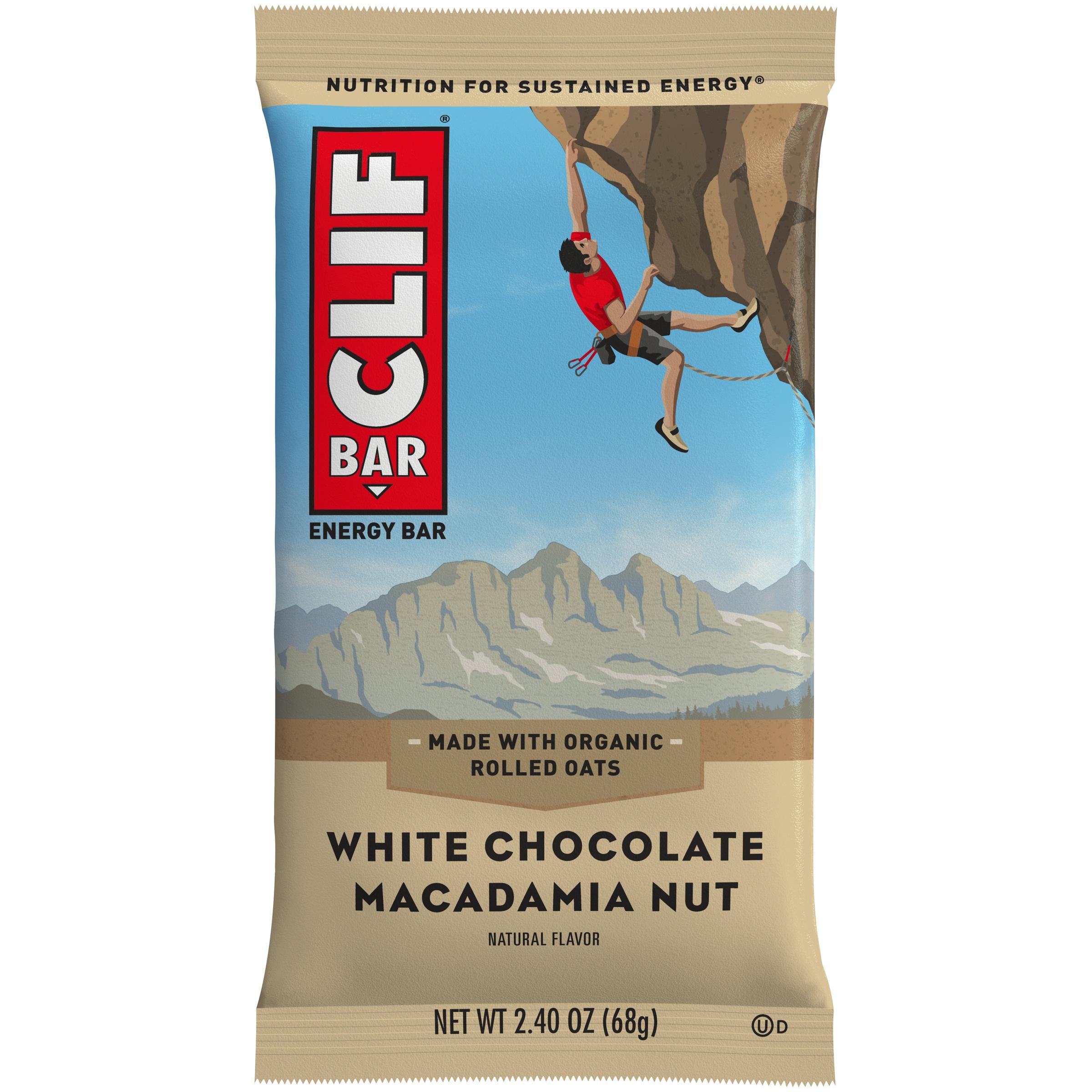 Clif Bar® White Chocolate Macadamia Nut Energy Bar 2.4 Oz. Wrapper.