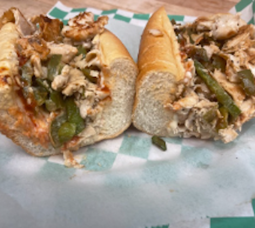 9" Chicken Steak Sandwich.