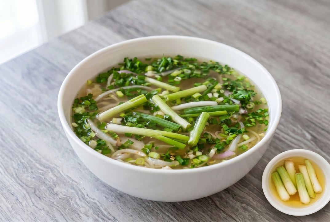 Green Onions W Fatty Broth -Hanh Tran Nuoc Beo.