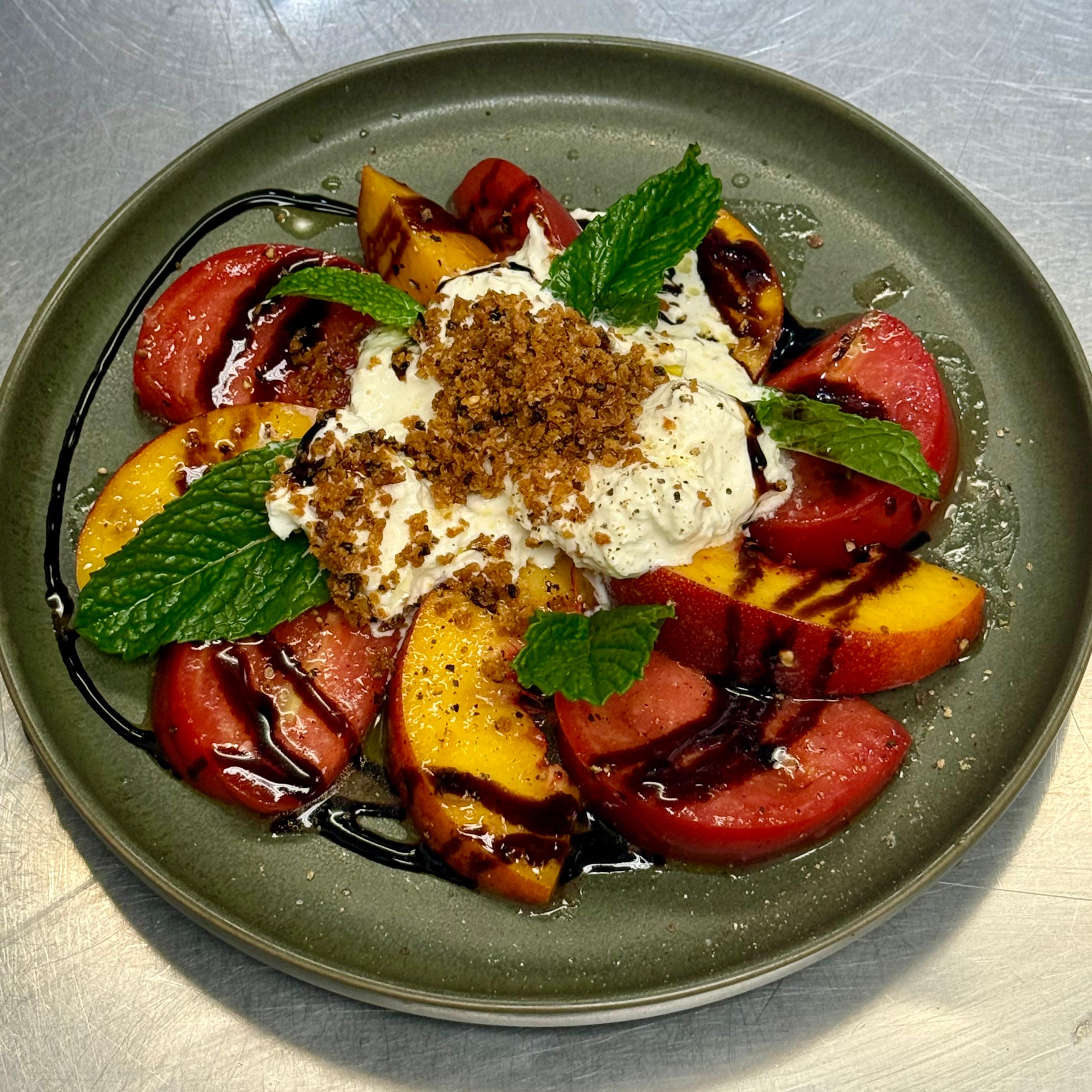 TOMATOES, PEACHES, & STRACCIATELLA. OH MY!.