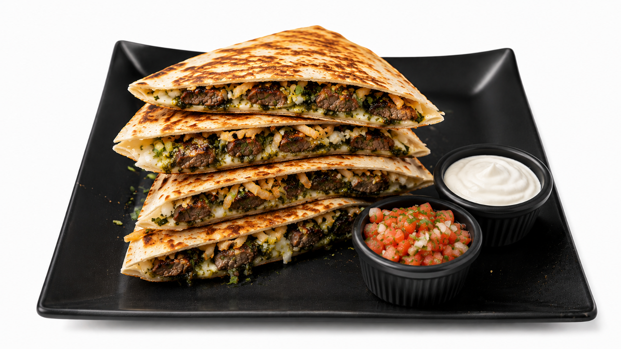 Beef Carne Asada Quesadilla.