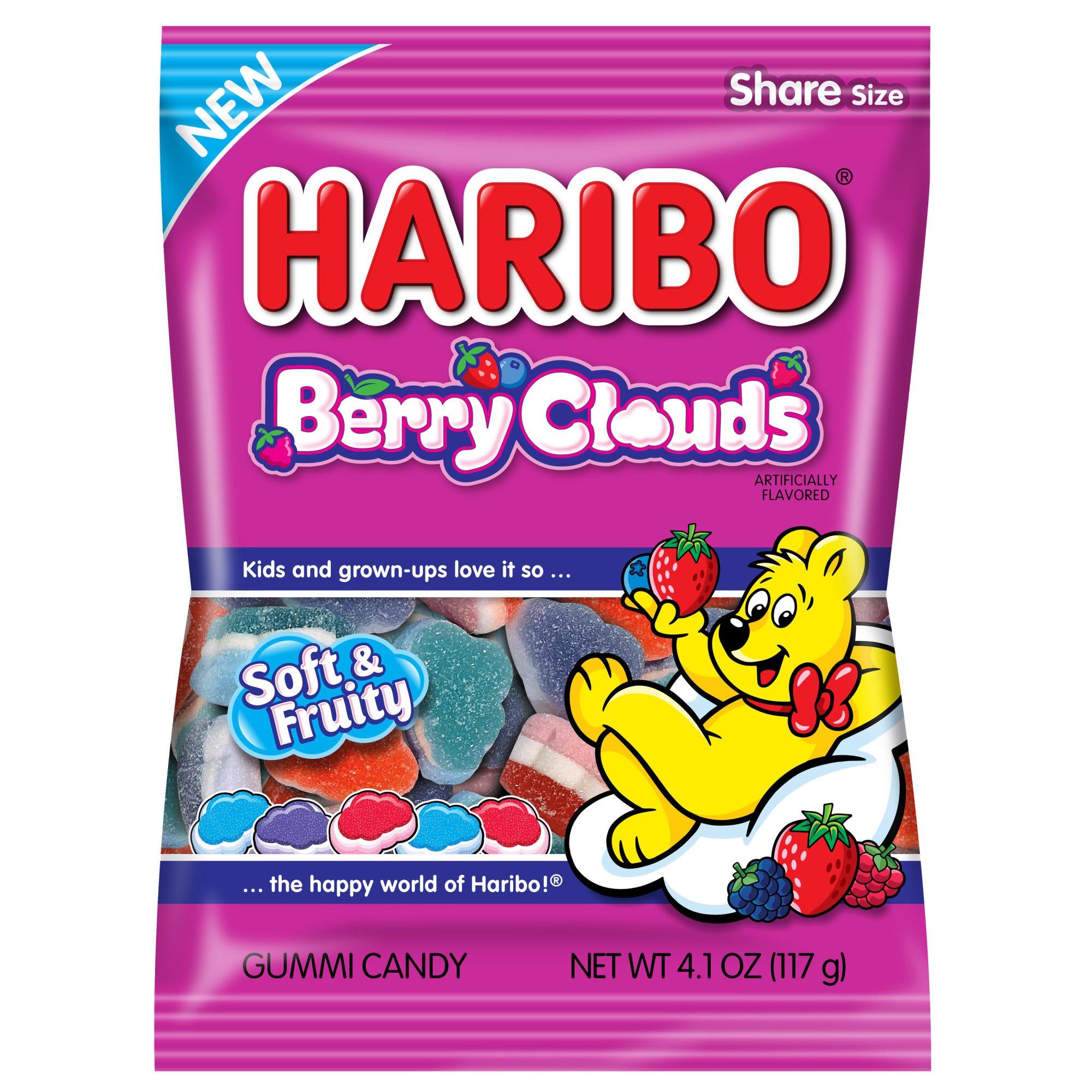 Haribo Berry Clouds 3.1oz Gummi Candy.
