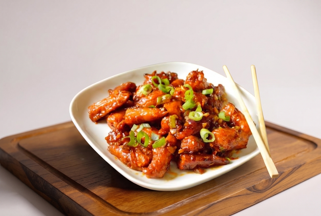 Baby Corn Manchurian.