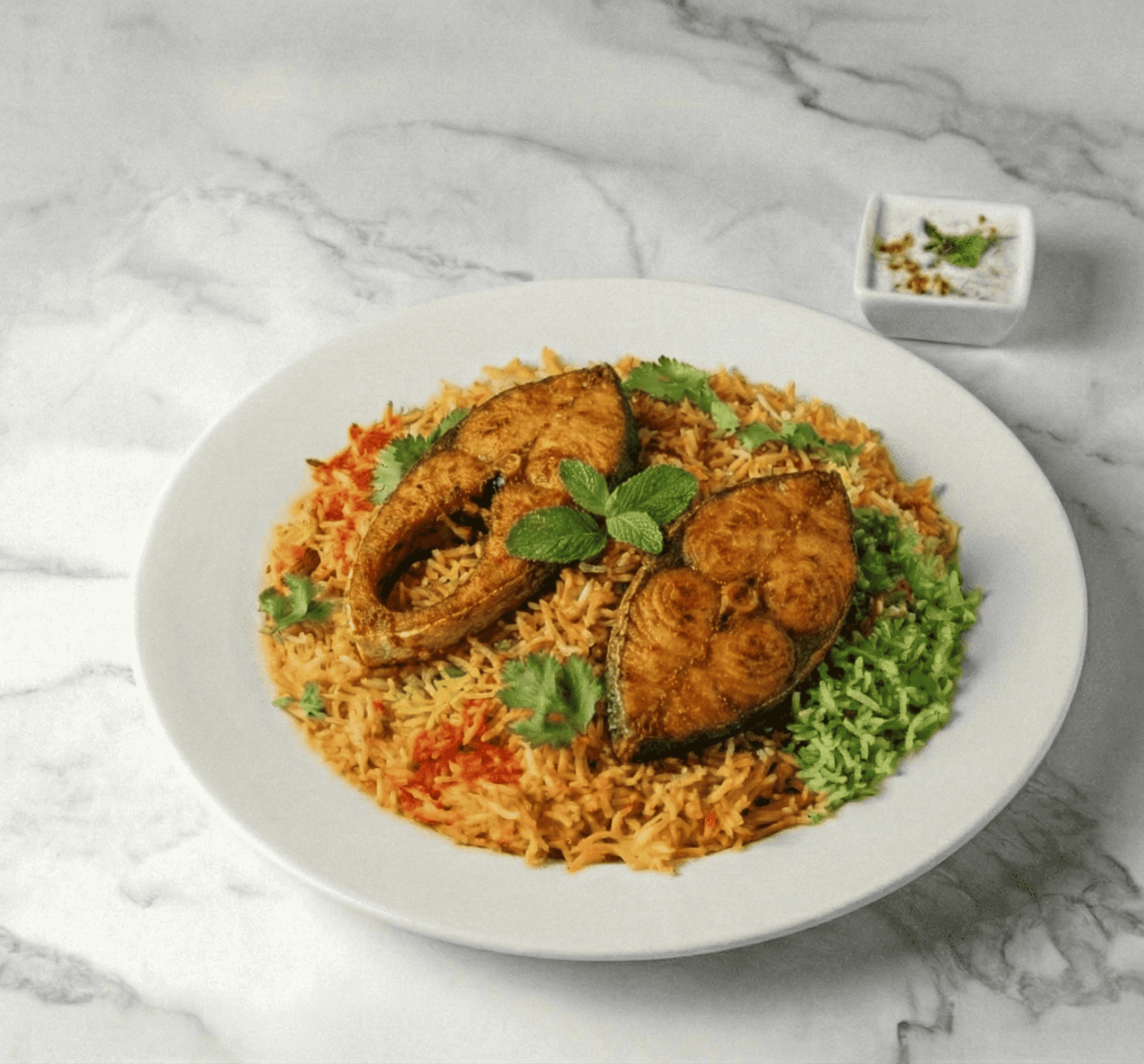 Fish Biryani.