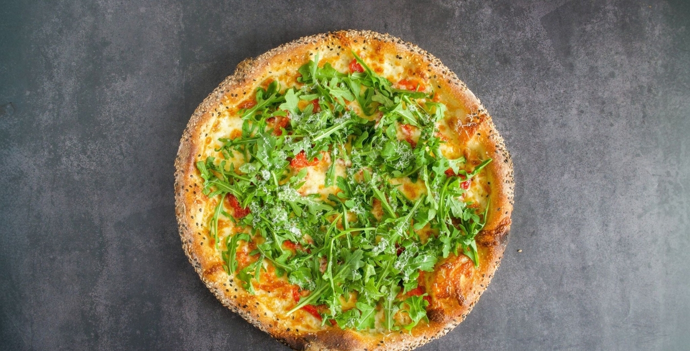 Fresh Mozzarella & Roasted Pepper Pie.