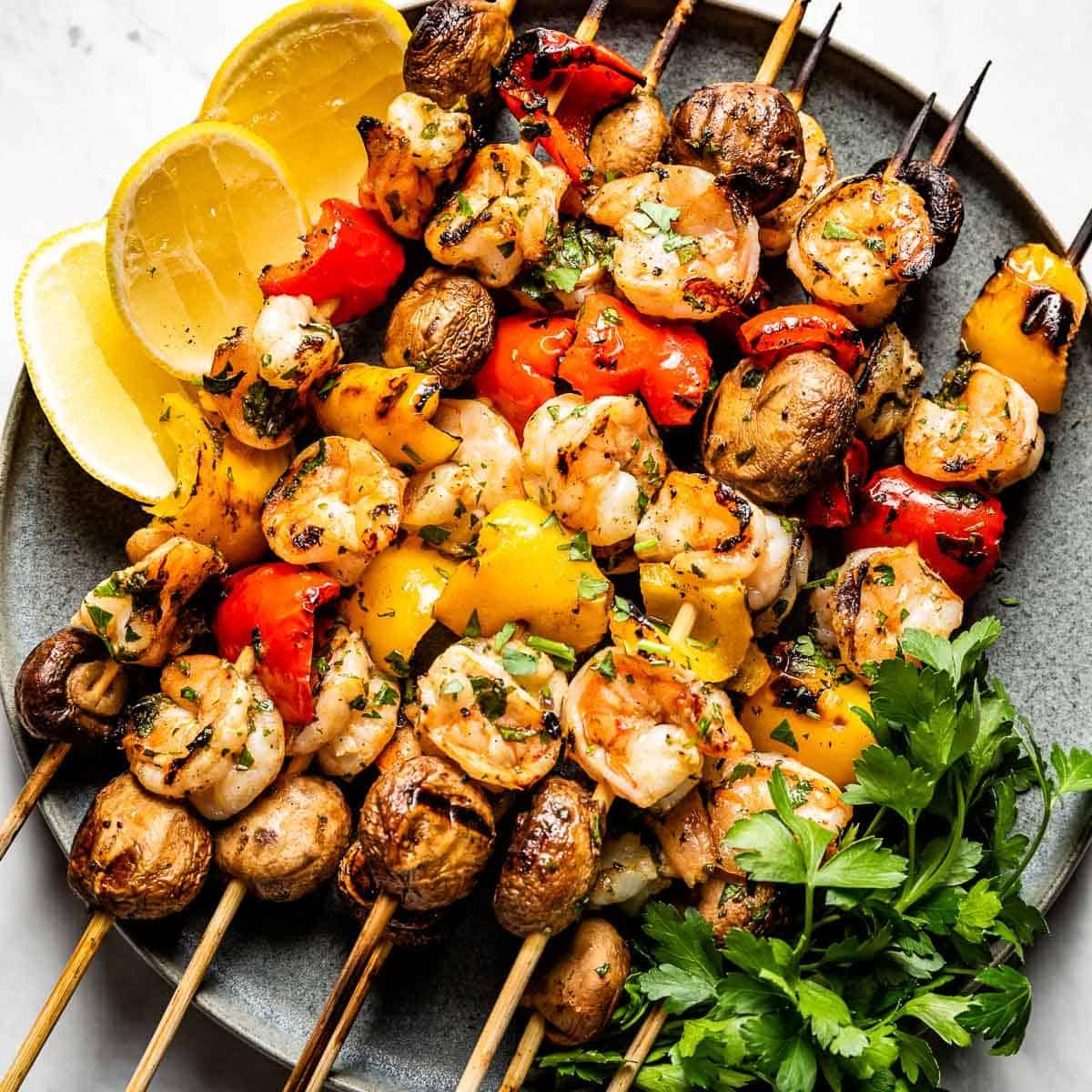 SHRIMP KEBAB.