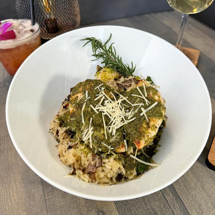 Mushroom Chicken Risotto.